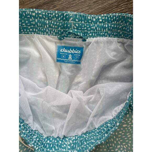 NWOT Chubbies The Whale Sharks Classic Swim Trunks 7” Blue Size Medium - Picture 3 of 6